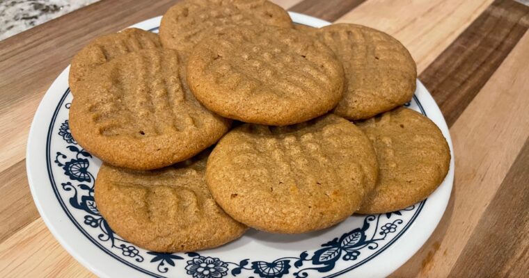 Four ingredient Peanut Butter Cookies